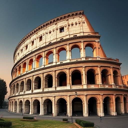 Il Colosseo di Roma, simbolo dell'Impero Romano