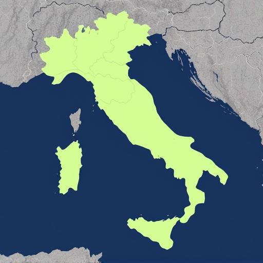 Mappa interattiva dell'Italia con le regioni evidenziate