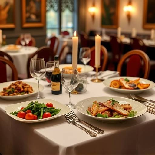 Una tavola imbandita con piatti tipici della cucina italiana